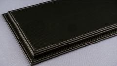 LYRD BOX 1:18 ÖLÇEK  CARBON GREEN DERİ SERGİLEME STANDI - (GRİ DİKİŞ) LY125