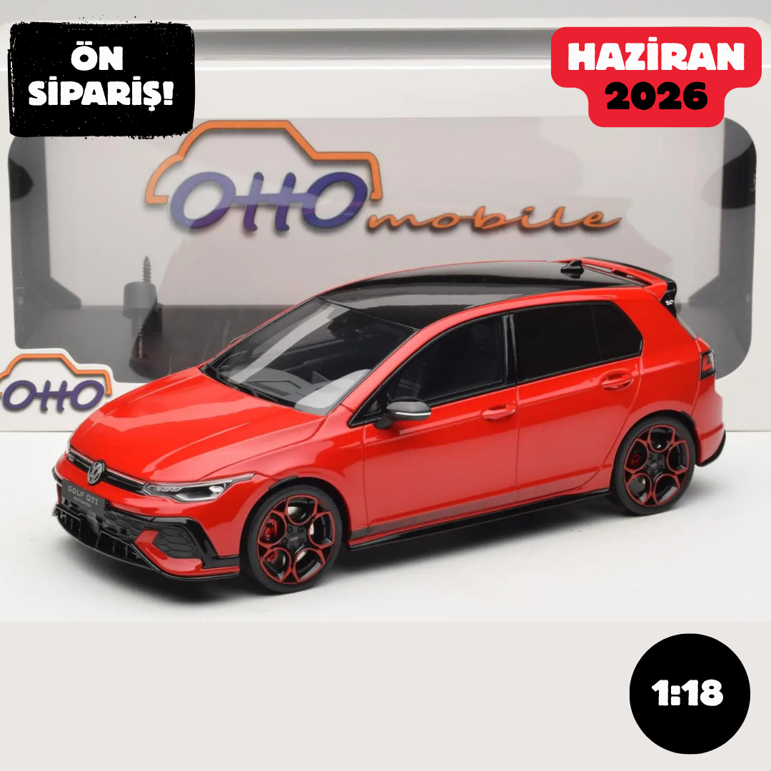 Ön Sipariş - OTTO Volkswagen Golf Mk8 GTI 50th Edition Tornado Red - OT1322