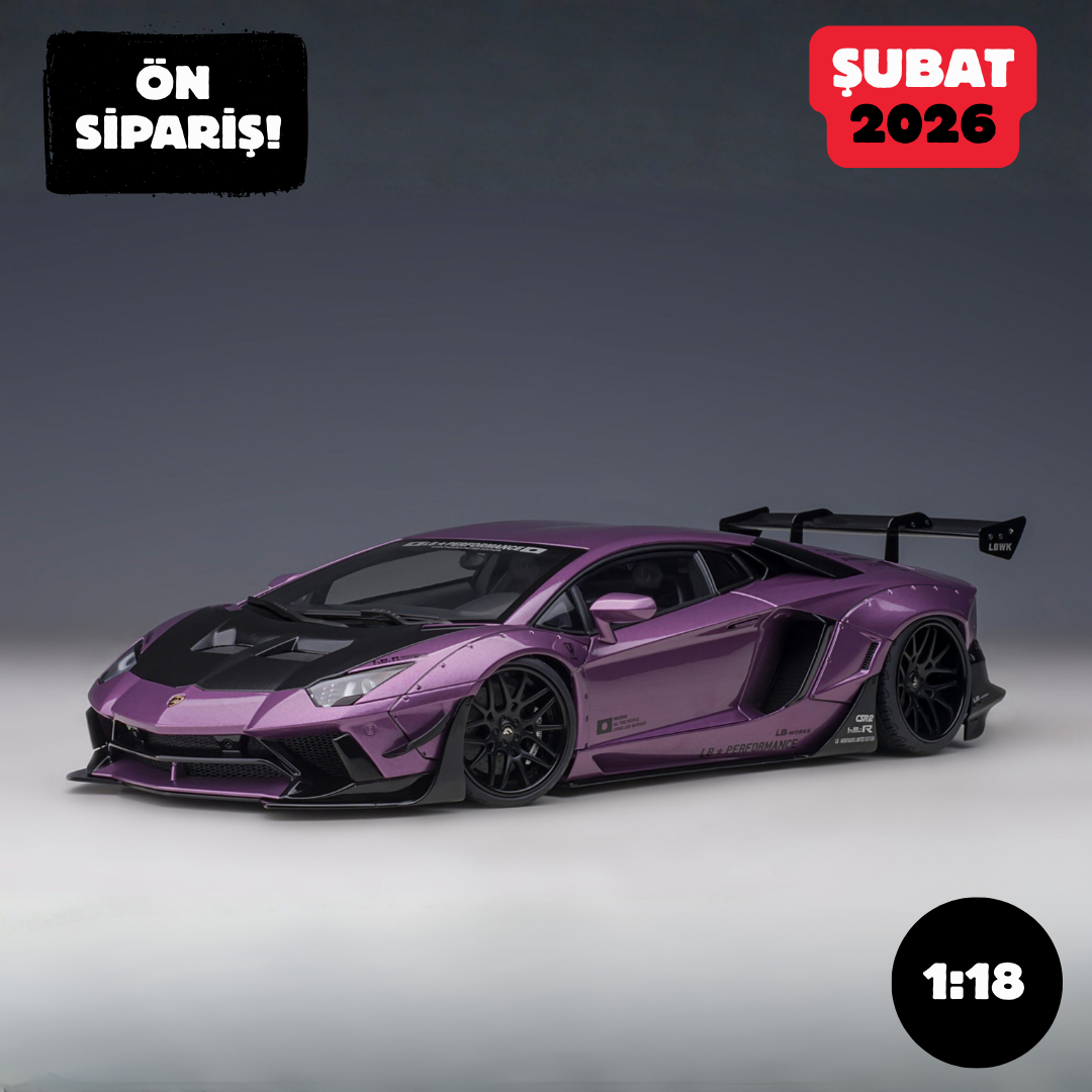 Ön Sipariş - 1/18 AUTOart Liberty Walk LB-Works Lamborghini Aventador Limited Edition (Viola SE30)