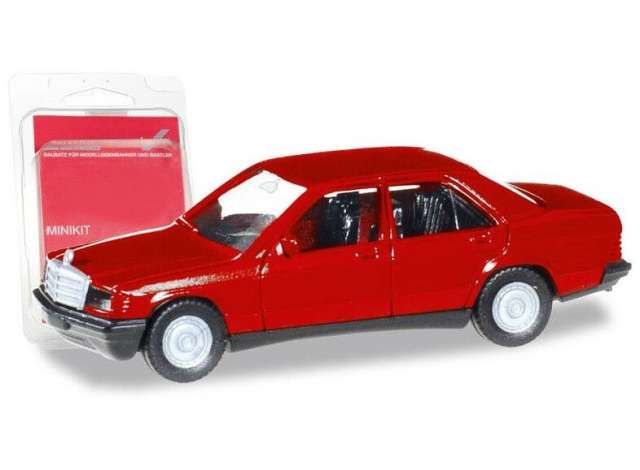 1/87 Mercedes Benz 190 E (Minikit), red