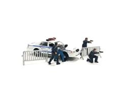1/64 police line mijo figure set, various