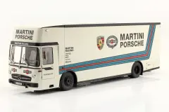 SCHUCO - MERCEDES BENZ - O317 TRUCK CAR TRANSPORTER PORSCHE MARTINI RACING 1968