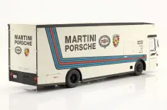 SCHUCO - MERCEDES BENZ - O317 TRUCK CAR TRANSPORTER PORSCHE MARTINI RACING 1968