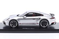 SPARK-MODEL - PORSCHE - 911 992 TURBO COUPE 2023 - FIRST TURBO REMASTERED - CON VETRINA - WITH SHOWCASE