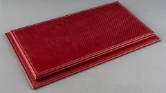 LYRD BOX 1:18 ÖLÇEK CARBON WINE RED DERİ SERGİLEME STANDI - (BEYAZ DİKİŞ) LY128