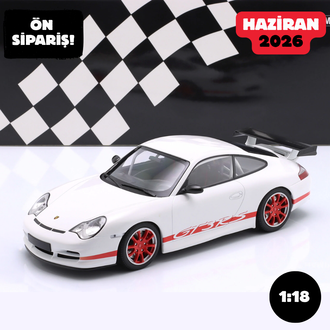 Ön Sipariş - 1/18 MINICHAMPS Porsche 911 (996) GT3 RS year 2002 white - 155062020