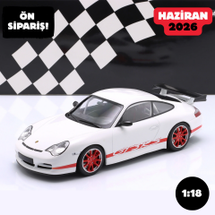 Ön Sipariş - 1/18 MINICHAMPS Porsche 911 (996) GT3 RS year 2002 white - 155062020