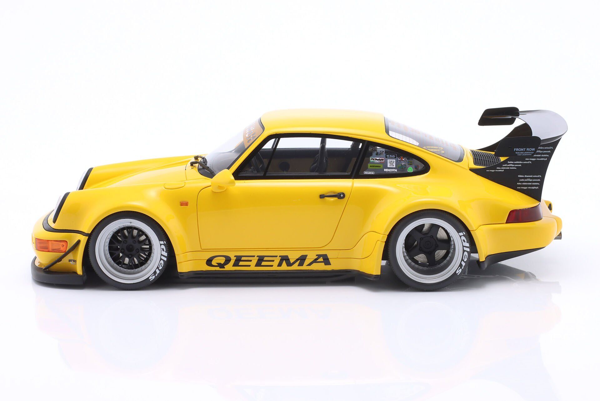 Modèle réduit Porsche Rwb Qeema Yellow 2024 1/18 | Gt Spirit