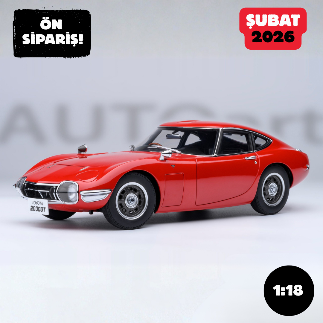 Ön Sipariş - 1/18 AUTOart Toyota 2000GT 1967 (Red) - 79547