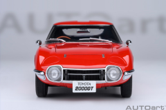 Ön Sipariş - 1/18 AUTOart Toyota 2000GT 1967 (Red) - 79547