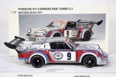 1/18 AUTOART - PORSCHE - 911 930 CARRERA RSR TURBO 2.1 TEAM MARTINI & ROSSI RACING N 9 2nd 6h WATKINS GLEN 1974 G.V.LENNEP - H.MULLER