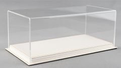 LYRD BOX 1:18 ÖLÇEK CARBON ICE DERİ SERGİLEME STANDI - (TURUNCU DİKİŞ) LY131