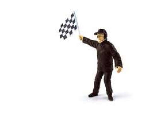 Figurine Directeur Course with flag