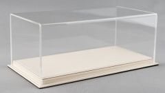 LYRD BOX 1:18 ÖLÇEK BEIGE DERİ SERGİLEME STANDI - (GRİ DİKİŞ) LY132