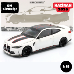 Ön Sipariş - 1/18 MINICHAMPS BMW M4 CSL (G82) year 2023 white - 110023022