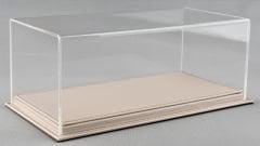 LYRD BOX 1:18 ÖLÇEK CARBON BEIGE DERİ SERGİLEME STANDI - (KAHVERENGİ DİKİŞ) LY134
