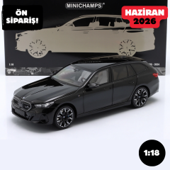 Ön Sipariş - 1/18 MINICHAMPS BMW i5 M60 Touring Year 2024 black metallic - 110023602