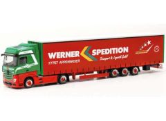 1/87 Mercedes Benz Actros B. 15m Low.Sz. Werner, red/green