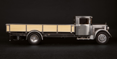 CMC - MERCEDES BENZ - LO2750 PLATFORM TRUCK WITH WOODEN BOX CAR TRANSPORTER 1936