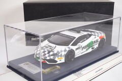 1/18 LOOKSMART - LAMBORGHINI - HURACAN LP610-4 SAFETY CAR IMOLA WORLD FINAL 2017 - CON VETRINA - WITH SHOWCASE