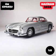 Ön Sipariş - 1/8 IXO Mercedes Benz 300 SL Gullwing W198 1955 Kit silver - 20010112