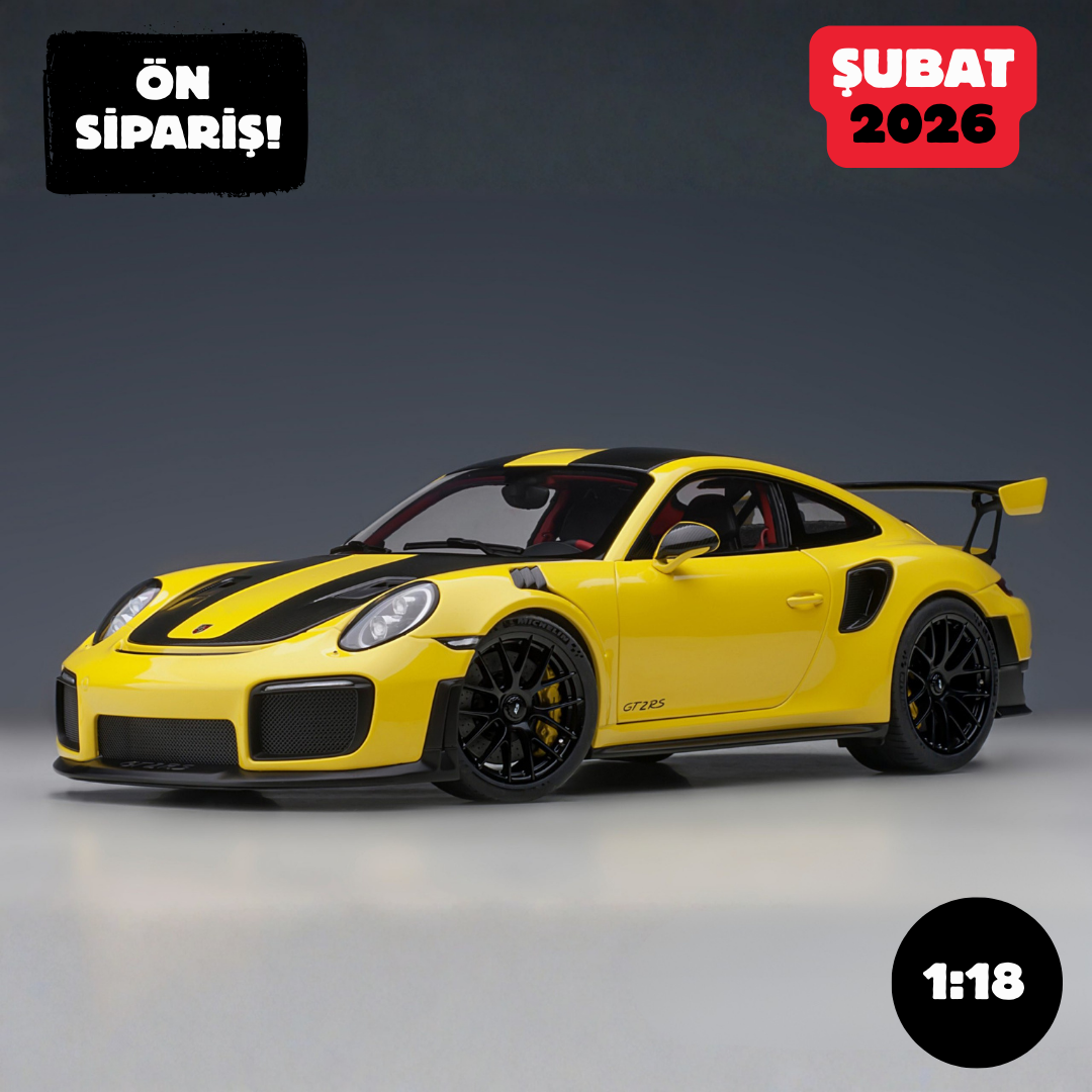Ön Sipariş - 1/18 AUTOart Porsche 911 (991.2) GT2 RS Weissach Package (Racing Yellow)