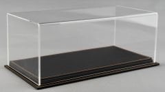 LYRD BOX 1:18 ÖLÇEK MATT BLACK DERİ SERGİLEME STANDI - (TURUNCU DİKİŞ) LY137