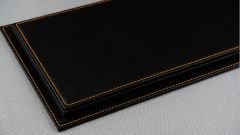 LYRD BOX 1:18 ÖLÇEK MATT BLACK DERİ SERGİLEME STANDI - (TURUNCU DİKİŞ) LY137