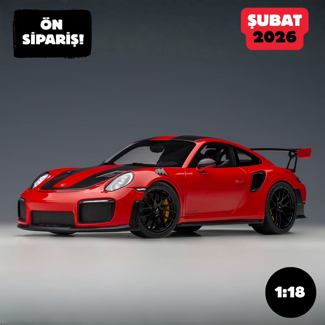 Ön Sipariş - 1/18 AUTOart Porsche 911 (991.2) GT2 RS Weissach Package (Guards Red)