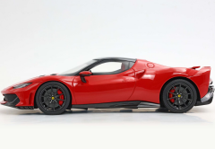 1/18 BBR Ferrari 296 Speciale Rosso Corsa with black roof - P18269B1