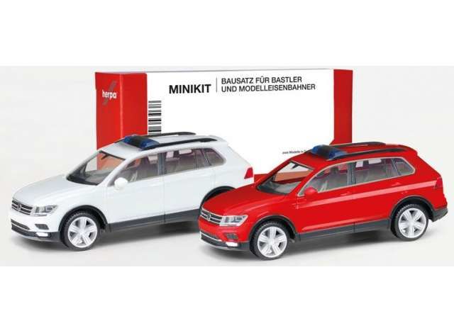 1/87 Volkswagen Tiguan +zwaaibalk (2 st.) plastic minikit, white/red
