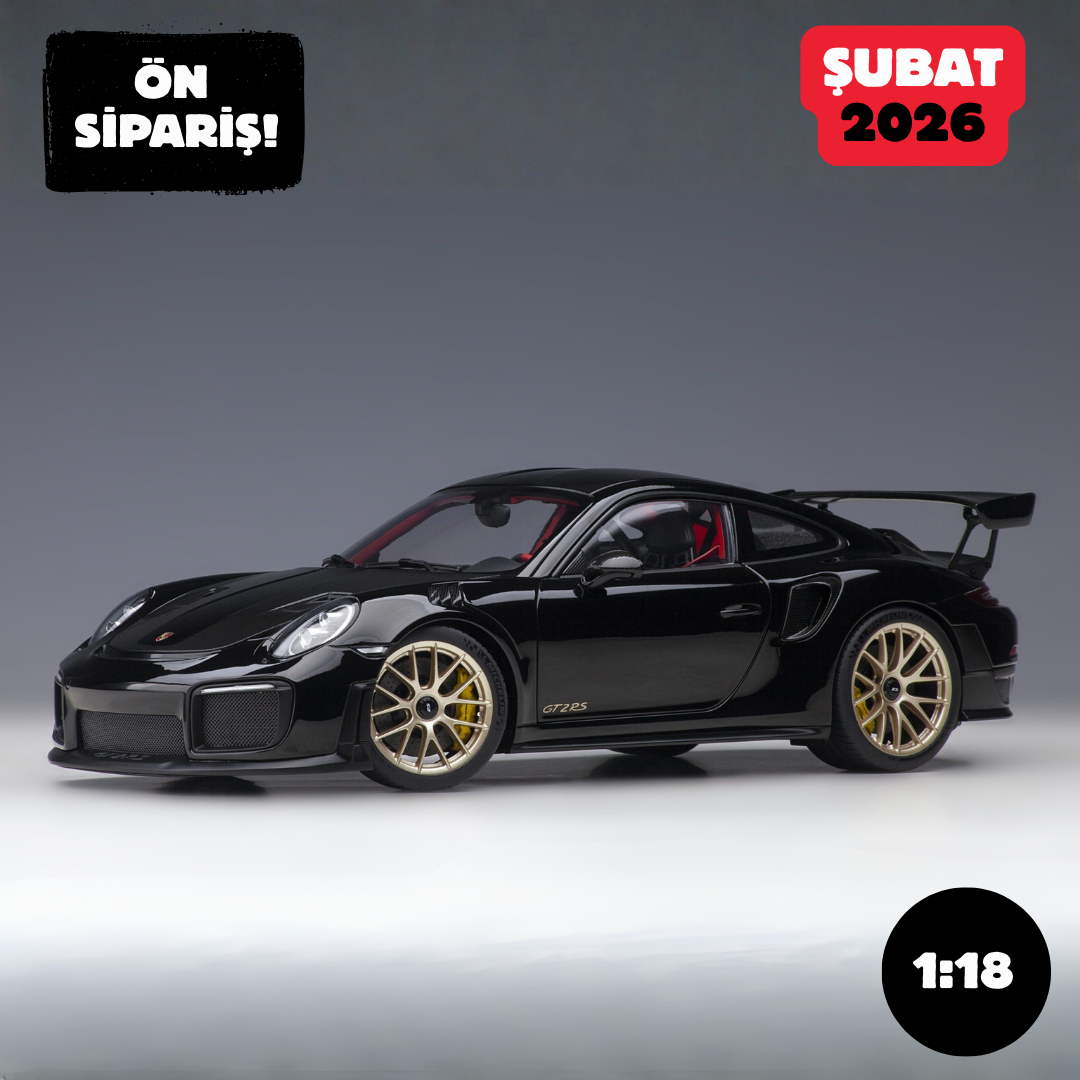 Ön Sipariş - 1/18 AUTOart Porsche 911 (991.2) GT2 RS Weissach Package (Black)