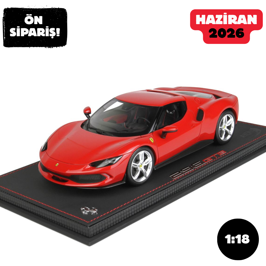 Ön Sipariş - 1/18 BBR Ferrari 296 GTB red corsa 322 - P18210A
