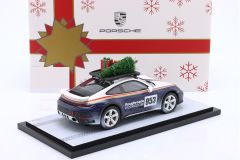 SPARK-MODEL - PORSCHE - 911 992 N 953 RALLY DAKAR ROUGHROADS COUPE CHRISTMAS EDITION 2023 - CON VETRINA - WITH SHOWCASE