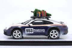 SPARK-MODEL - PORSCHE - 911 992 N 953 RALLY DAKAR ROUGHROADS COUPE CHRISTMAS EDITION 2023 - CON VETRINA - WITH SHOWCASE