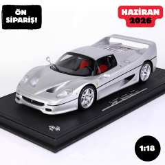 Ön Sipariş - 1/18 BBR Ferrari F50 Coupe 1995 Argento Nurburgring 101/C - P18189E