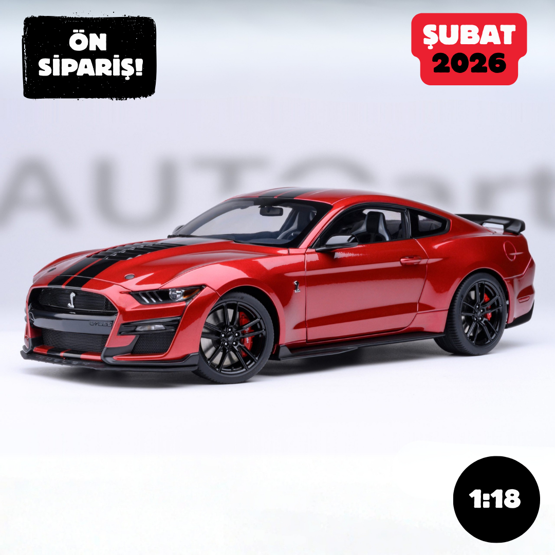 Ön Sipariş - 1/18 AUTOart Ford Mustang Shelby GT500 (Rapid Red)