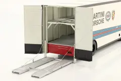 SCHUCO - MERCEDES BENZ - O317 TRUCK CAR TRANSPORTER PORSCHE MARTINI RACING 1968