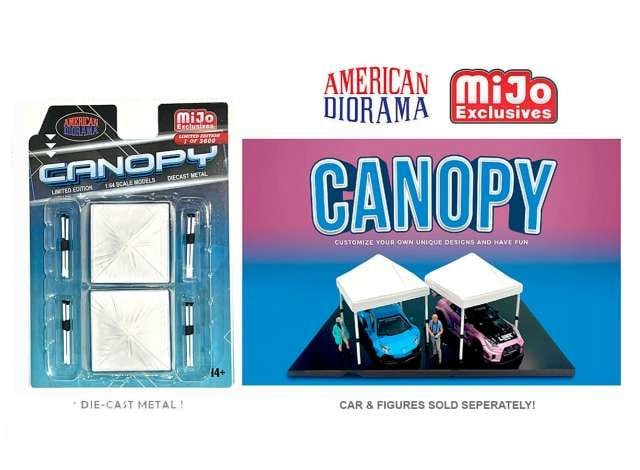 1/64 canopy set of 2, white
