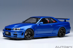 1/18 AUTOart Nissan Skyline GT-R (R34) Z-tune (Bayside Blue) - 77462