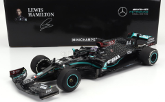 MINICHAMPS - MERCEDES GP - F1 W11 EQ PERFORMANCE TEAM AMG PETRONAS MOTORSPORT N 44 WORLD CHAMPION WINNER SILVERSTONE BRITISH GP (with flat tire) 2020 LEWIS HAMILTON