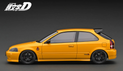 Ignition Model INITIAL D Honda CIVIC (EK9) Type R Yellow