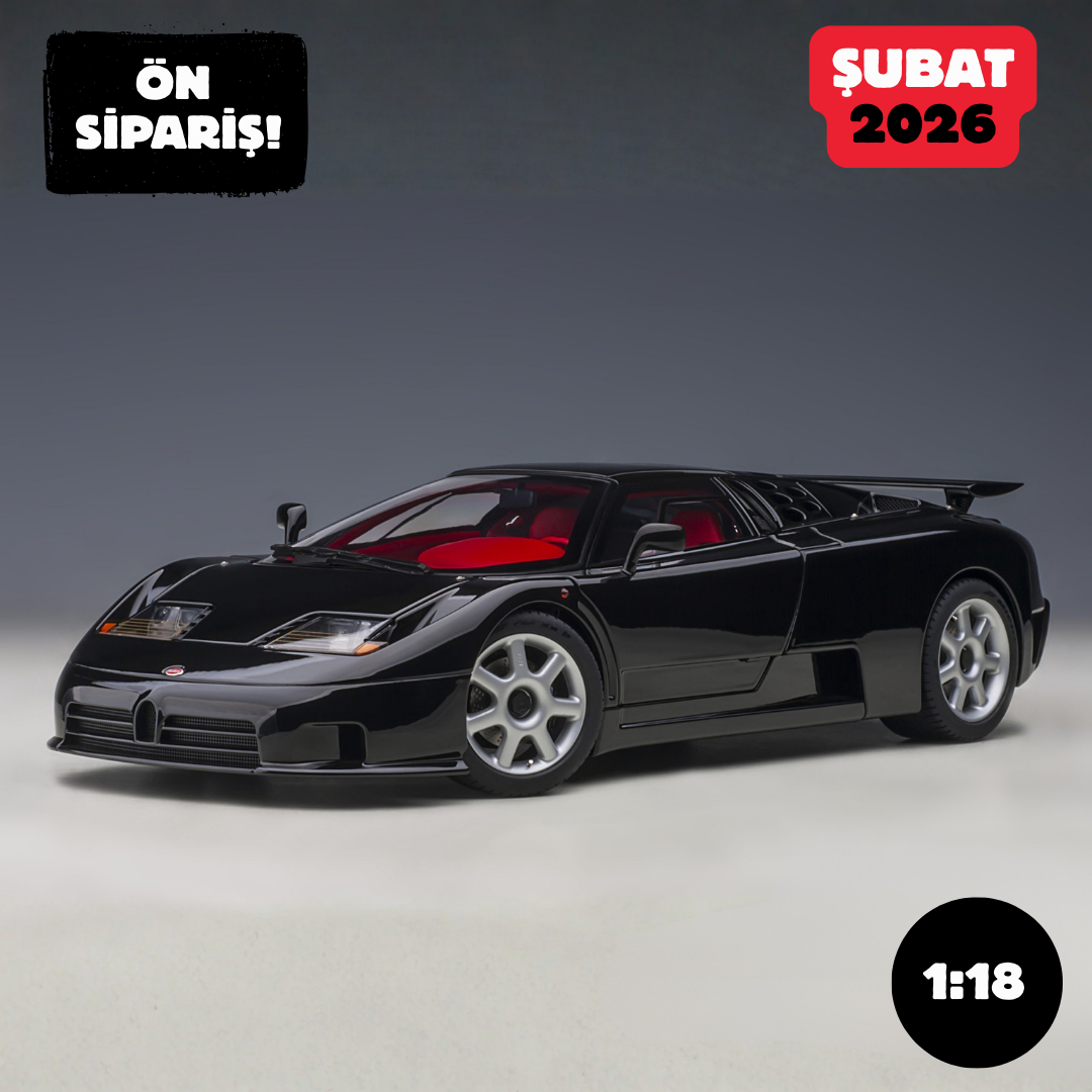Ön Sipariş - 1/18 AUTOart Bugatti EB110 SS (Nero Vernice) - 70919
