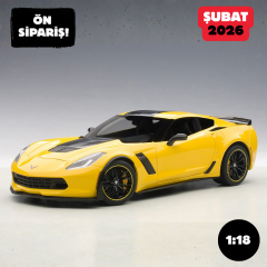 Ön Sipariş - 1/18 AUTOart Chevrolet Corvette C7 Z06 C7R Edition (Corvette Racing Yellow) - 71260