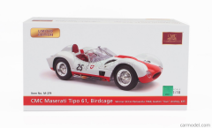 1/18 CMC - MASERATI - TIPO 61 2.9L S4 SPIDER BIRDCAGE N 25 WINNER PENSACOLA FLORIDA SCCA 1960 GASTON ANDREY