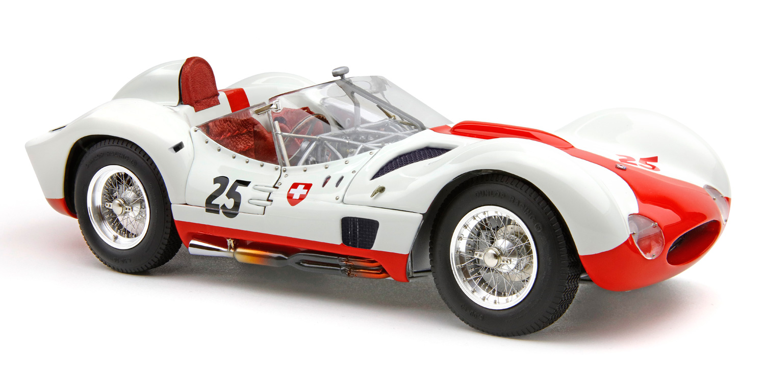 1/18 CMC - MASERATI - TIPO 61 2.9L S4 SPIDER BIRDCAGE N 25 WINNER PENSACOLA FLORIDA SCCA 1960 GASTON ANDREY