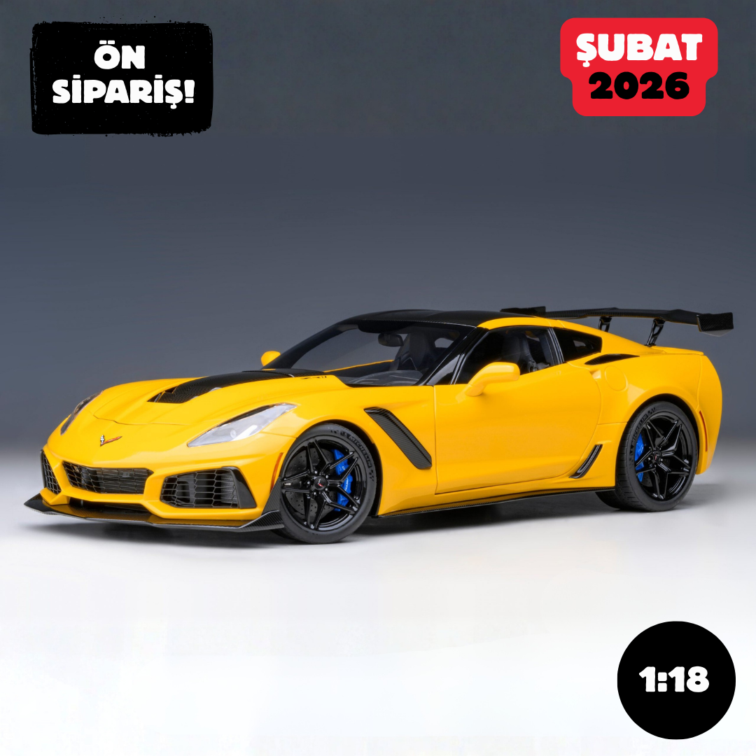 Ön Sipariş - 1/18 AUTOart Chevrolet Corvette C7 ZR1 (Corvette Racing Yellow Tintcoat) - 71278