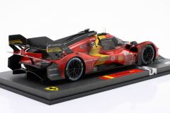 BBR-MODELS - FERRARI - 499P 3.0L TURBO V6 TEAM FERRARI AF CORSE N 51 WINNER 24h LE MANS (DIRTY VERSION - END OF RACE) 2023 ALESSANDRO PIER GUIDI - JAMES CALADO - ANTONIO GIOVINAZZI