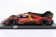BBR-MODELS - FERRARI - 499P 3.0L TURBO V6 TEAM FERRARI AF CORSE N 51 WINNER 24h LE MANS (DIRTY VERSION - END OF RACE) 2023 ALESSANDRO PIER GUIDI - JAMES CALADO - ANTONIO GIOVINAZZI