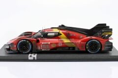 BBR-MODELS - FERRARI - 499P 3.0L TURBO V6 TEAM FERRARI AF CORSE N 51 WINNER 24h LE MANS (DIRTY VERSION - END OF RACE) 2023 ALESSANDRO PIER GUIDI - JAMES CALADO - ANTONIO GIOVINAZZI